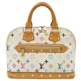 Sac à main Louis Vuitton Monogram Multicolor Alma Blanc Multicolore