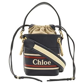 Chloé Mini Bucket Bag ROY Preto Vermelho