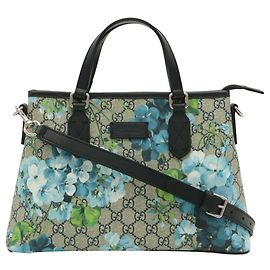 Sac cabas Gucci GG Blooms Bleu Multicolore Beige