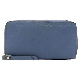 Louis Vuitton Monogram Empreinte Long Wallet Black
