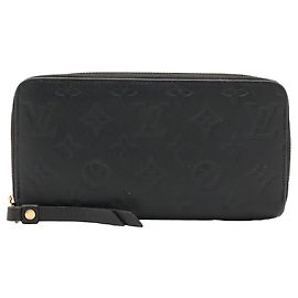 Louis Vuitton Monogram Empreinte Long Wallet Black