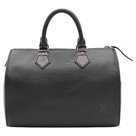 Borsa Louis Vuitton Epi Speedy 25 Nero