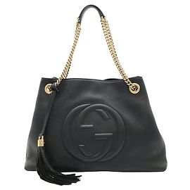 mala Gucci Soho Interlocking G Preto