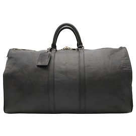 Louis Vuitton Epi Keepall 55 Boston Bag Black