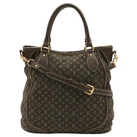 Sac cabas Louis Vuitton Monogram Mini Lin Buzas Un Jour Damier ebène