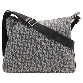 Sac à épaule Christian Dior Trotter Noir Bleu Marine