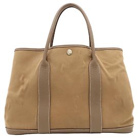 Hermès Hermes Garden PM Tote Bag Taupe Hellbraun