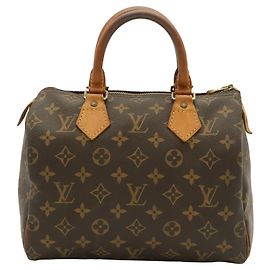 Bolso Louis Vuitton Monogram Speedy 25 Castaño