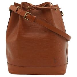 Sac à épaule Louis Vuitton Epi Noe Marron