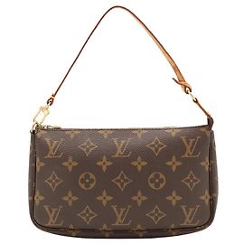 Sac à main Louis Vuitton Monogram Pochette Accessoires Marron
