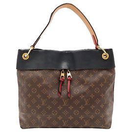 Bolso de hombro Hobo Louis Vuitton Monogram Tuileries Castaño