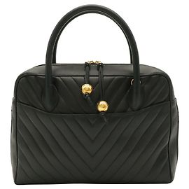 Borsa a mano/Tote Bag Chanel V-Stitch Coco Ball Nero
