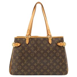 Louis Vuitton Monogram Batignolles Horizontal Tote Bag Braun