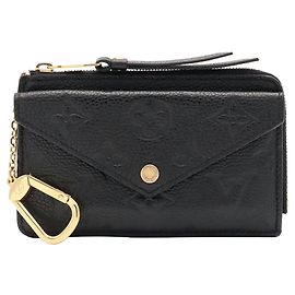 Porta-moedas Louis Vuitton Monogram Empreinte Preto
