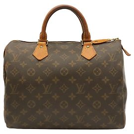 mala Louis Vuitton Monogram Speedy 30 Marrom