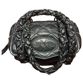 Borsa Chanel in pelle nera Nero