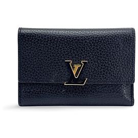 Louis Vuitton Capucines Taurillon Leather Compact Nero