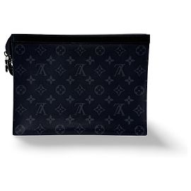 Louis Vuitton Pochette Voyage Monogram Eclipse Canvas MM Noir