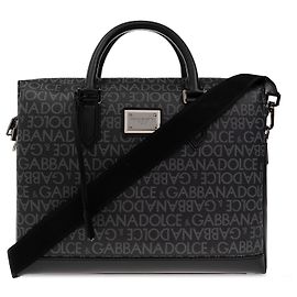 Dolce & Gabbana Monogrammed briefcase Black