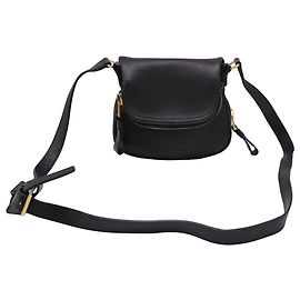 Borsa a tracolla Mini Jennifer Tom Ford in pelle nera Nero