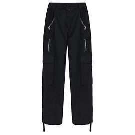 Calças cargo pretas de algodão Dolce & Gabbana Preto