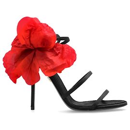 Dolce & Gabbana Sandali con tacco e applicazione Nero