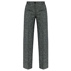 Dolce & Gabbana Pantalones con raya de lana gris Gris