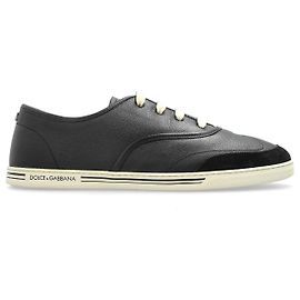 Ténis de pele pretos Dolce & Gabbana Preto