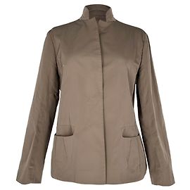 Blazer Jil Sander à boutons cachés avec poches en polyester marron Marron Rouge