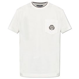Camiseta blanca de algodón con bolsillo Dolce & Gabbana Blanco