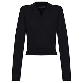 Polo Dolce & Gabbana en cachemire et laine noir Noir