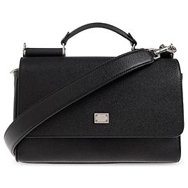 Bolsa Dolce & Gabbana em couro saffiano preto Preto