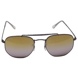 Óculos de sol Ray-Ban RB3648 Marshal Aviator em metal prateado Prata