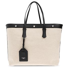 Saco shopper Dolce & Gabbana em algodão creme Branco Cru