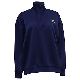 Autre Marque Adidas Halb-Zip-Pullover mit besticktem Logo aus dunkelblauem Polyester Blau Marineblau
