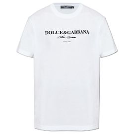 Dolce & Gabbana Camiseta con logotipo estampado Blanco