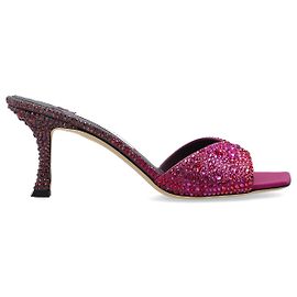 Jimmy Choo Skye Absatz-Mules aus lila Satin Lila
