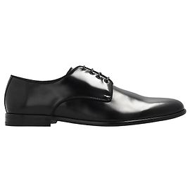 Dolce & Gabbana Derby Schuhe aus Leder Schwarz Schwarz