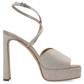 Jimmy Choo Sandali con platform ‘Karli’ Bianco Crudo