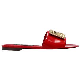 Dolce & Gabbana ‘Bianca’ glossy slides Red