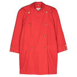 Autre Marque Valentino Mantel der 80er Jahre Rot