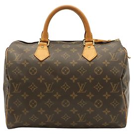 Bolso Louis Vuitton Monogram Speedy 30 Castaño