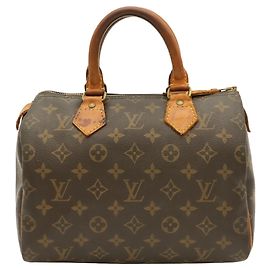 Borsa Louis Vuitton Monogram Speedy 25 Marrone