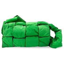 Bottega Veneta Padded Tech Cassette Intrecciato Nylon Vert