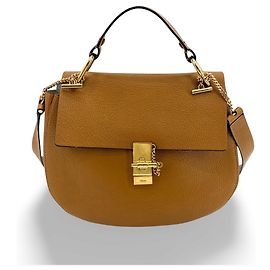 Chloé Chloe Drew Leather Medium Marrom