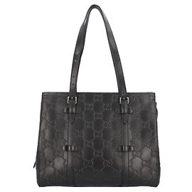 Sac cabas Gucci Medium GG Embossed Noir
