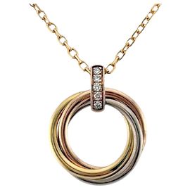 Collana Cartier Trinity in oro 18K Rosa Bianco Giallo