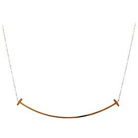 Autre Marque Collar Tiffany & Co. T Smile en oro rosa Dorado