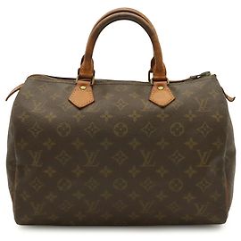 Sac à main Louis Vuitton Monogram Speedy 30 Marron