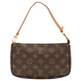 Louis Vuitton Monogram Pochette Accessoires Handbag Pouch Marron